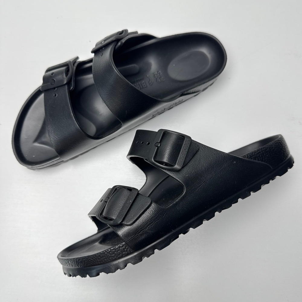 Birkenstock Arizona EVA Black Waterproof Slide Sandals Womens 39 L8 M6